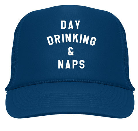 Day Drinking & Naps Trucker Hat - Navy