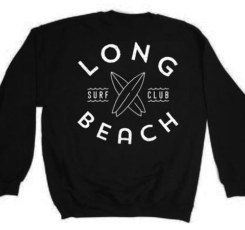 Long Beach Surf Club Sweatshirt - Black