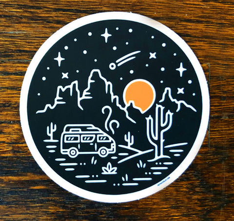 Desert Sundown - All weather vinyl sticker
