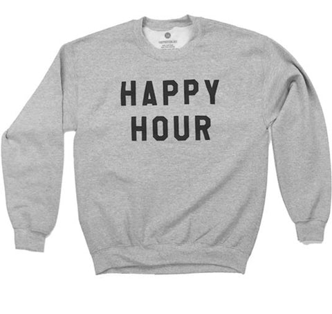 Happy Hour - Sweatshirt - Heather Grey