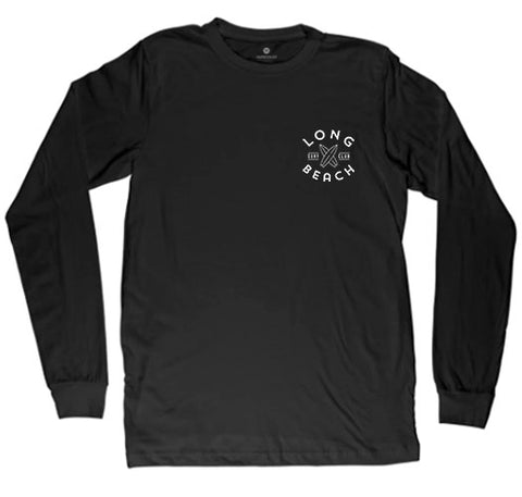 Long Beach Surf Club Long Sleeve T-Shirt - Black