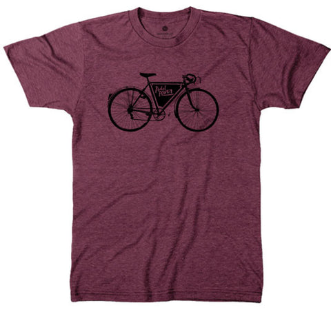 Pedal Power 2 Tri-Cranberry T-Shirt