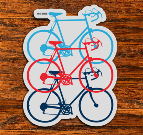 We Bike - All weather vinyl sticker