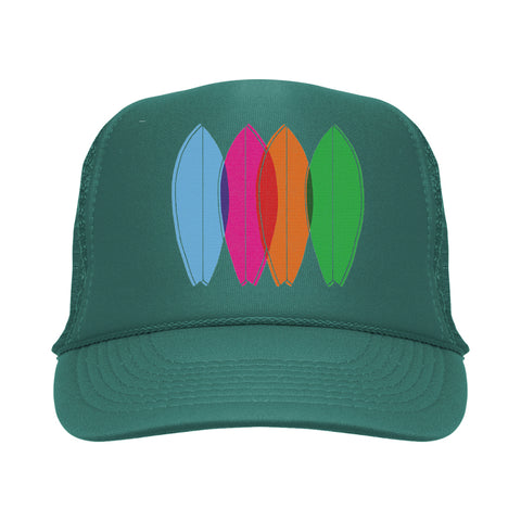 4 Boards Trucker Hat - Green