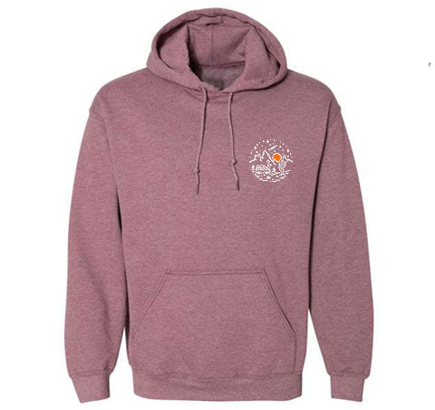 Desert Sundown - Hoodie Sweatshirt - Heather Maroon