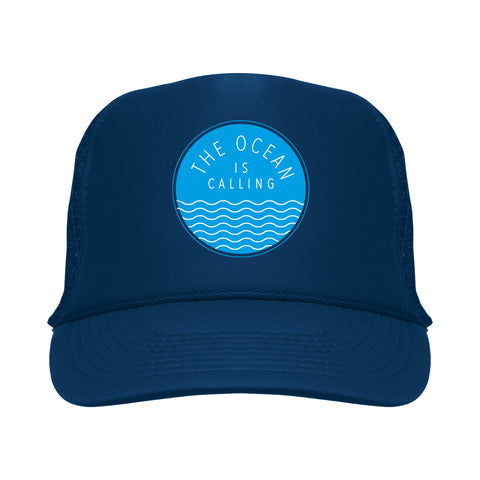 Ocean Is Calling Trucker Hat - Navy