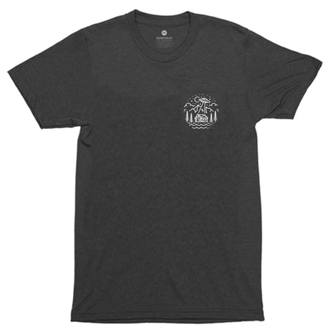 Abduct Me - Small Chest Print - Heather Black
