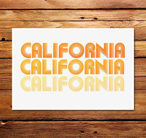 California Fade Poster