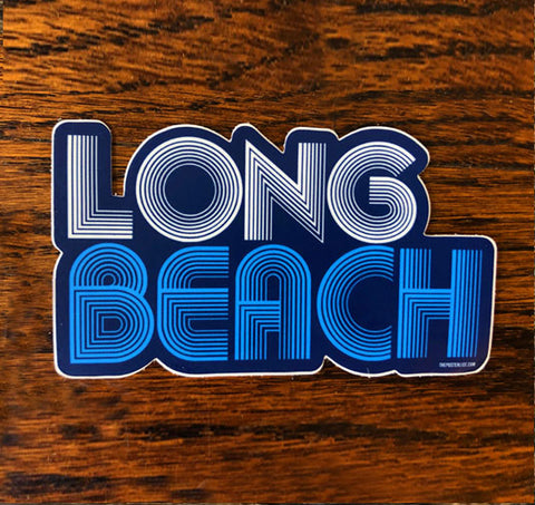 Long Beach 76 - All weather vinyl sticker