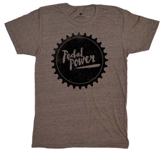 pedal t shirt Pedal Power Sprocket Tri-Coffee T-Shirt Large / Tri-Coffee
