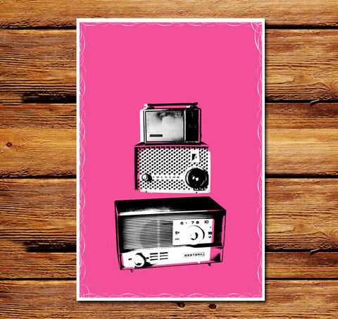Pink Radios Poster