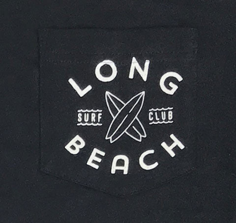 Long Beach Surf Club Pocket - Black
