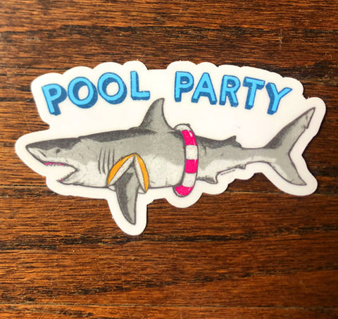 Pool Party - All weather vinyl sticker