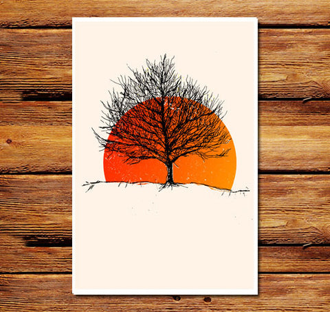 Sun Tree Poster