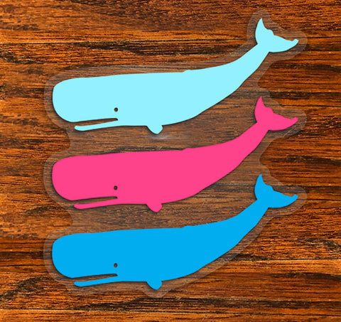 Three Whales - Clear sticker