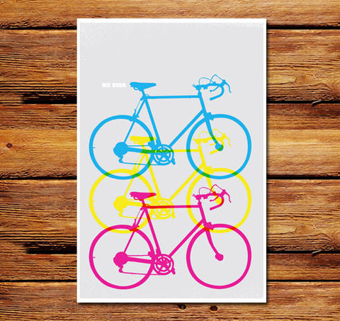We Bike Vertical Poster